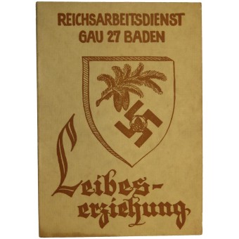 ID Achievement pour RAD Reichsarbeitsdienst dans serviceman GAU 27. Espenlaub militaria